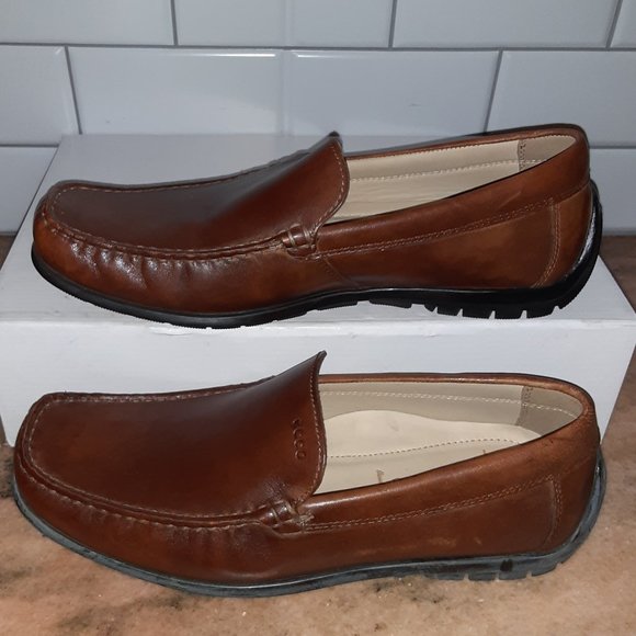 Ecco Slip-on Loafer Shoes - Brown Leather - Men\'s Size EU 42 (US 8-8.5) main image 6